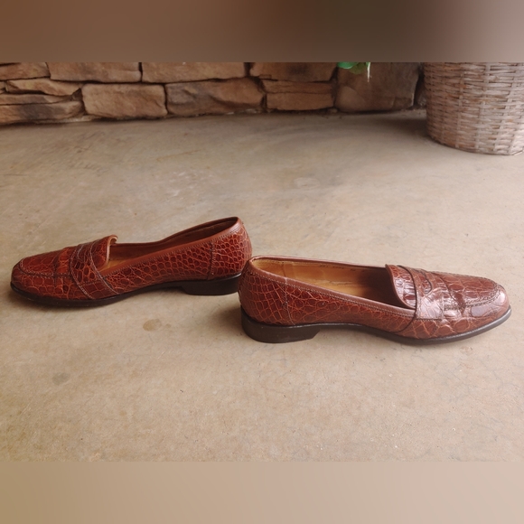 Zelli Palm Beach Genuine Crocodile Cognac Loafer main image 15